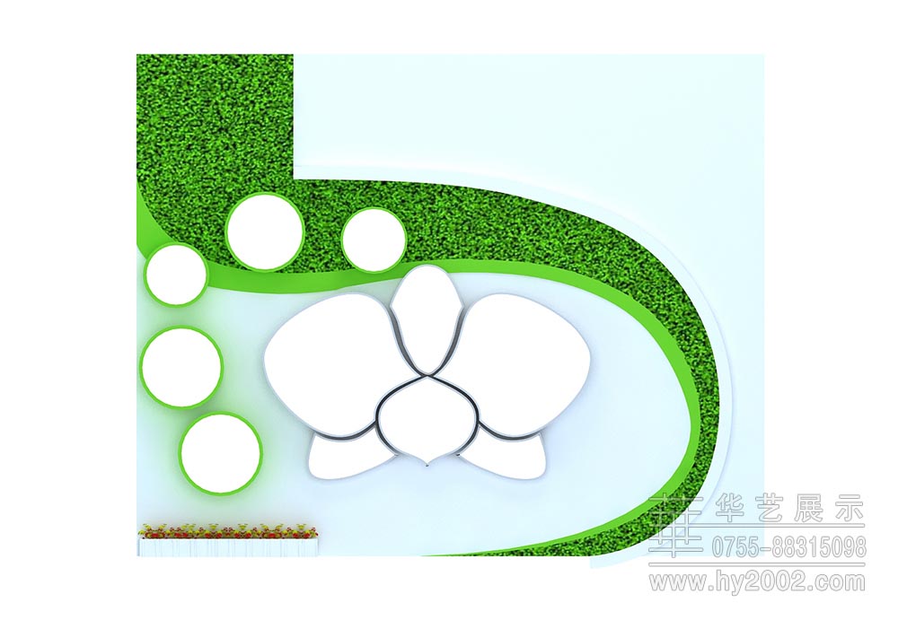 全國蘭科植物物種質(zhì)資源保護中心和深圳市蘭科植物保護研究中心展臺平面圖